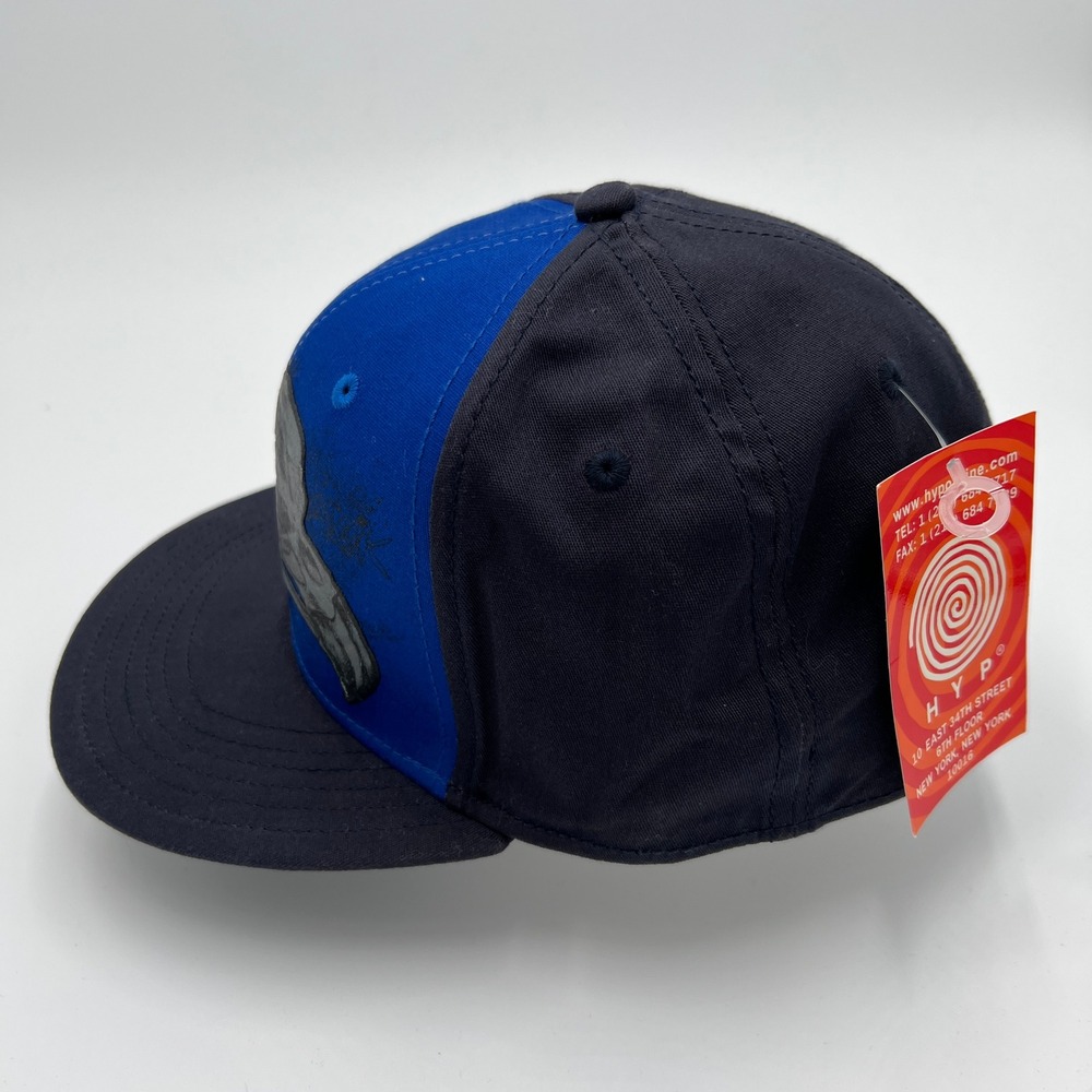 Tony Hawk A-Flex Stretch Fit Hat L/XL Blue Black Graphic Eagle Skateboard Cap - Picture 2 of 6